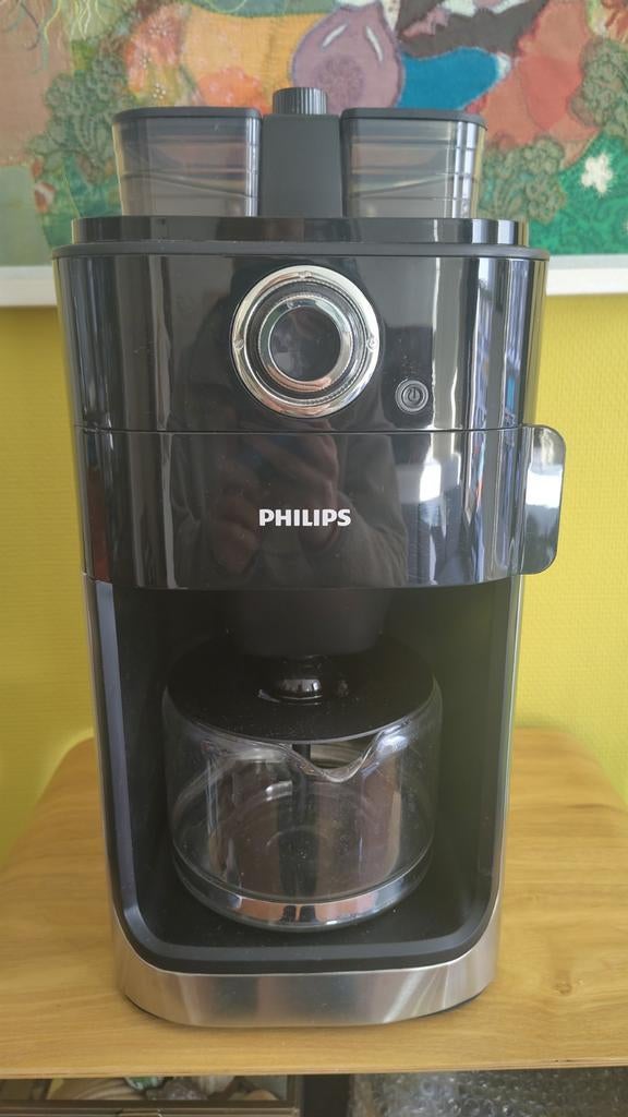 Philips Grind & Brew - Koffiezetapparaat -HD7769/00, 10 kopjes of meer, Ophalen of Verzenden, Zo goed als nieuw, Koffiemachine