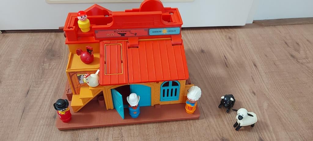 Vintage Fisher-Price Western Town Speelset, Ophalen, Gebruikt, Speelset