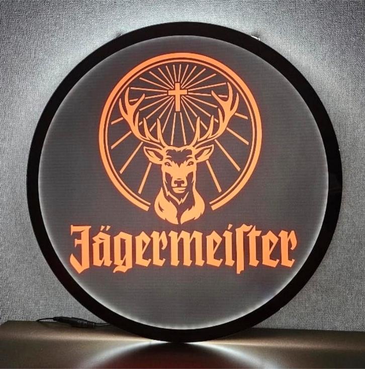 Jägermeister LED reclame verlichting lamp, Verzamelen, Merken en Reclamevoorwerpen, Nieuw, Lichtbak of (neon) lamp, Ophalen of Verzenden