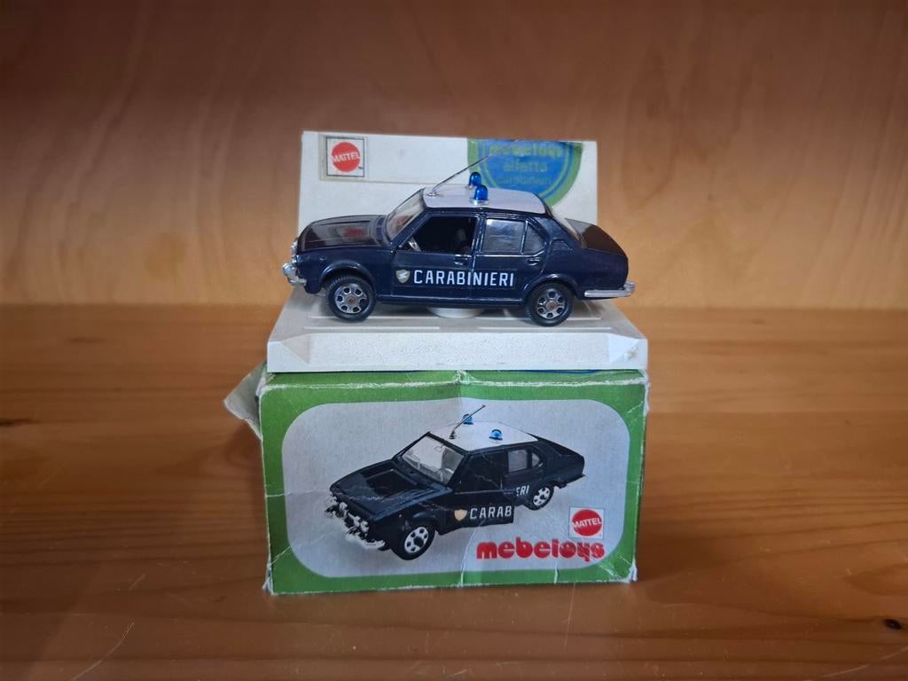 Mebetoys 1:43 Alfa Romeo Alfetta Carabinieri met doosje, Ophalen of Verzenden