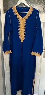Nieuwe Marokkaanse Kaftan Abaya, Maat 38/40 (M), Blauw, Nieuw, Ophalen of Verzenden