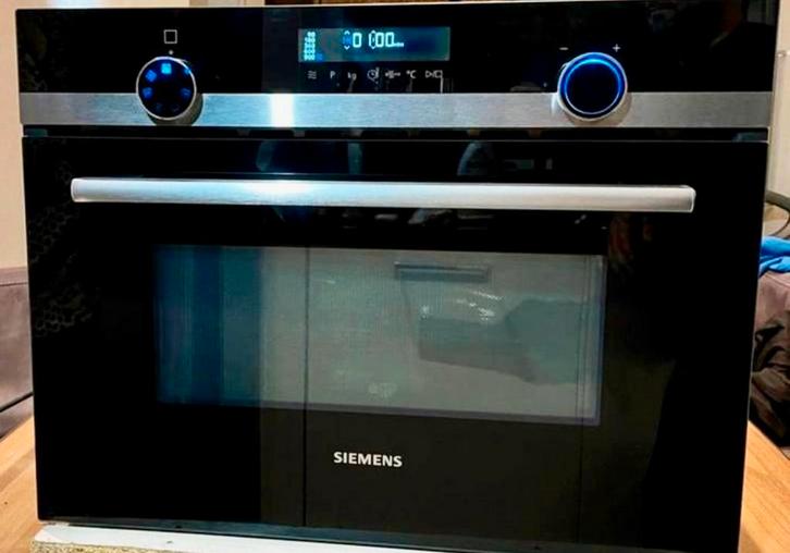 SIEMENS inbouw Combi oven/Magnetron CM585AMSO(nieuwstaat)!!!, Witgoed en Apparatuur, Magnetrons, Zo goed als nieuw, Inbouw, Combimagnetron
