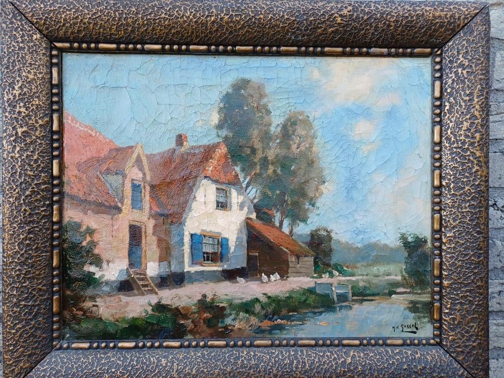 G.J.Delfgaauw (1882-1947), Antiek en Kunst, Kunst | Schilderijen | Klassiek, Ophalen of Verzenden