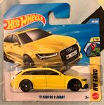 Hot Wheels '17 Audi RS 6 Avant geel Hotwheels, Ophalen of Verzenden, Nieuw, Auto