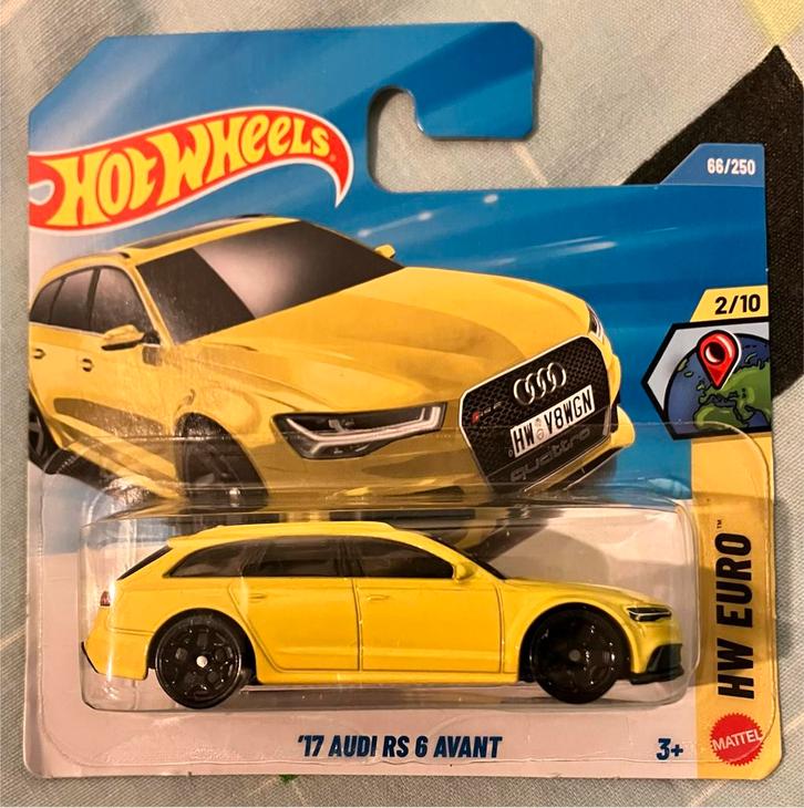 Hot Wheels '17 Audi RS 6 Avant geel Hotwheels, Hobby en Vrije tijd, Modelauto's | Overige schalen, Nieuw, Auto, Ophalen of Verzenden