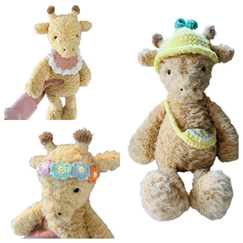 Gehaakte kleertjes voor rolie polie giraffe jellycat, Ophalen of Verzenden, Nieuw