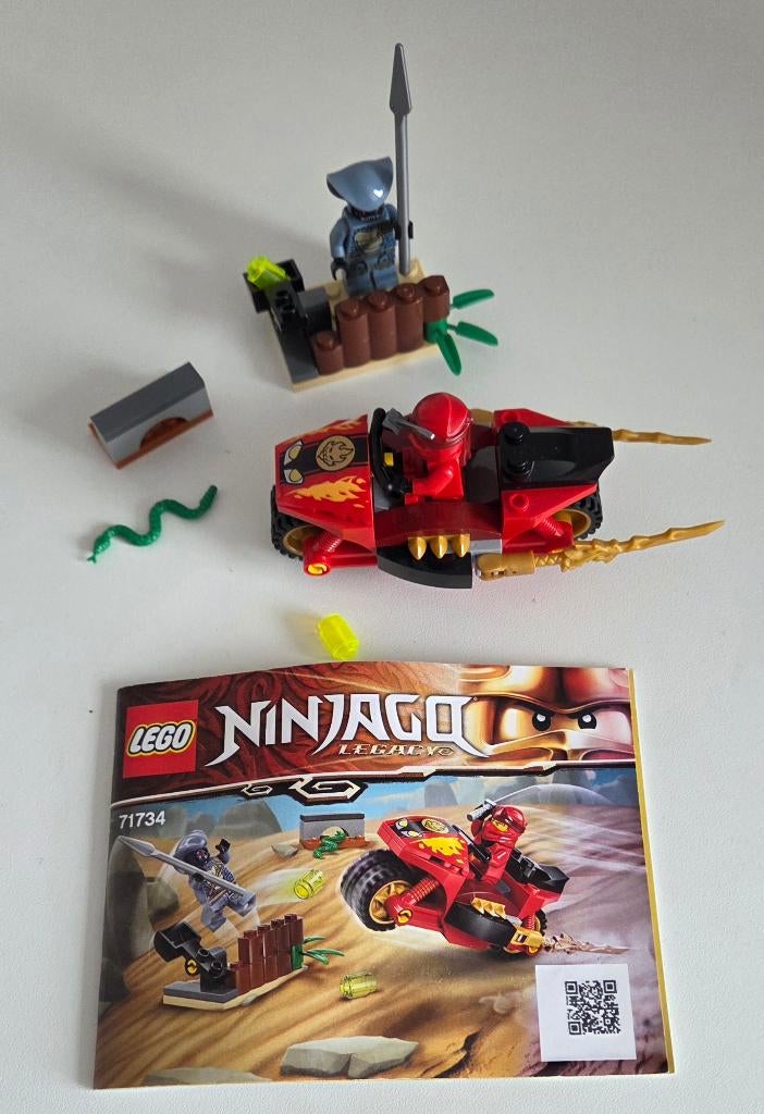 Lego Ninjago motor 71734, Kinderen en Baby's, Speelgoed | Duplo en Lego, Ophalen of Verzenden, Zo goed als nieuw, Complete set