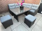 Loungeset tuinset wicker, Ophalen, Gebruikt, 8 zitplaatsen, Loungeset