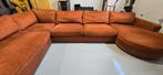 Mooie grote U-bank met ronde chaise longue, Gebruikt, Overige maten, Zitmax, Hoekbank