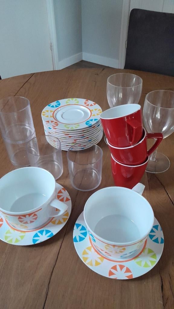 Camping servies Mepal, Soepkommen. Bekers, Zie beschrijving, Ophalen of Verzenden