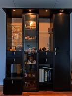 Wandkasten Hülsta zwart, Gebruikt, Met deur(en), Ophalen of Verzenden, 25 tot 50 cm