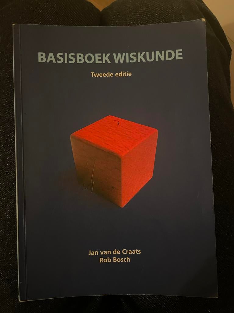 Basisboek Wiskunde - Tweede Editie (Jan van de Craats, Rob B, Boeken, Studieboeken en Cursussen, Ophalen of Verzenden, Beta, Gelezen
