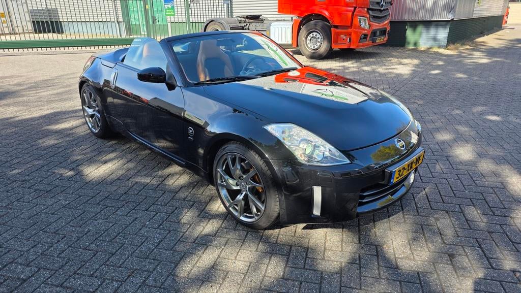 Nissan 350Z 3.5 V6 230KW Roadster 2007 Zwart, 350Z, Achterwielaandrijving, Cabriolet, Leder en Stof