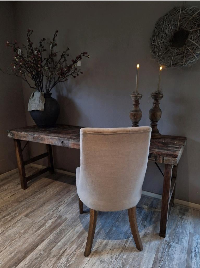 Oude markttafel sidetable eettafel bezorgen mogelijk, Ophalen of Verzenden