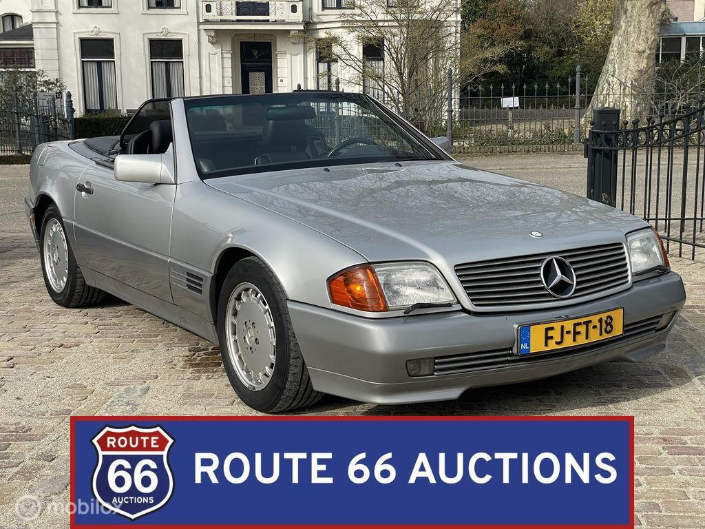 Mercedes-Benz SL 300 | 1992 | Route 66 Auctions, Auto's, Overige carrosserieën, Zwart, Mercedes-Benz, Bedrijf