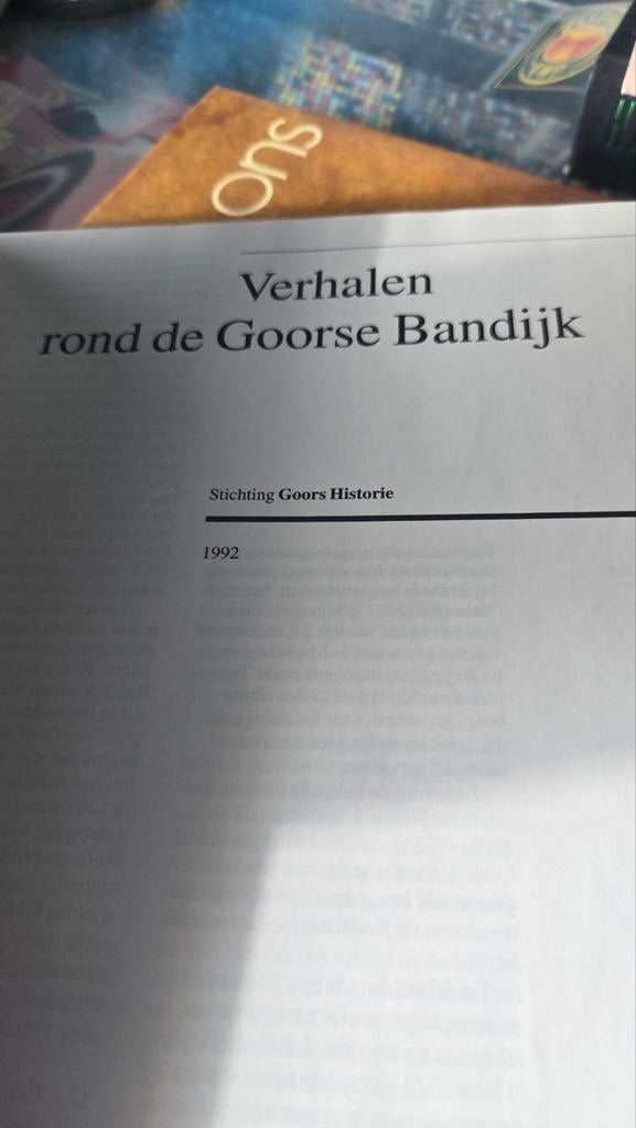 Verhalen rond de Goorse Bandijk, Boeken, Geschiedenis | Stad en Regio, Ophalen of Verzenden