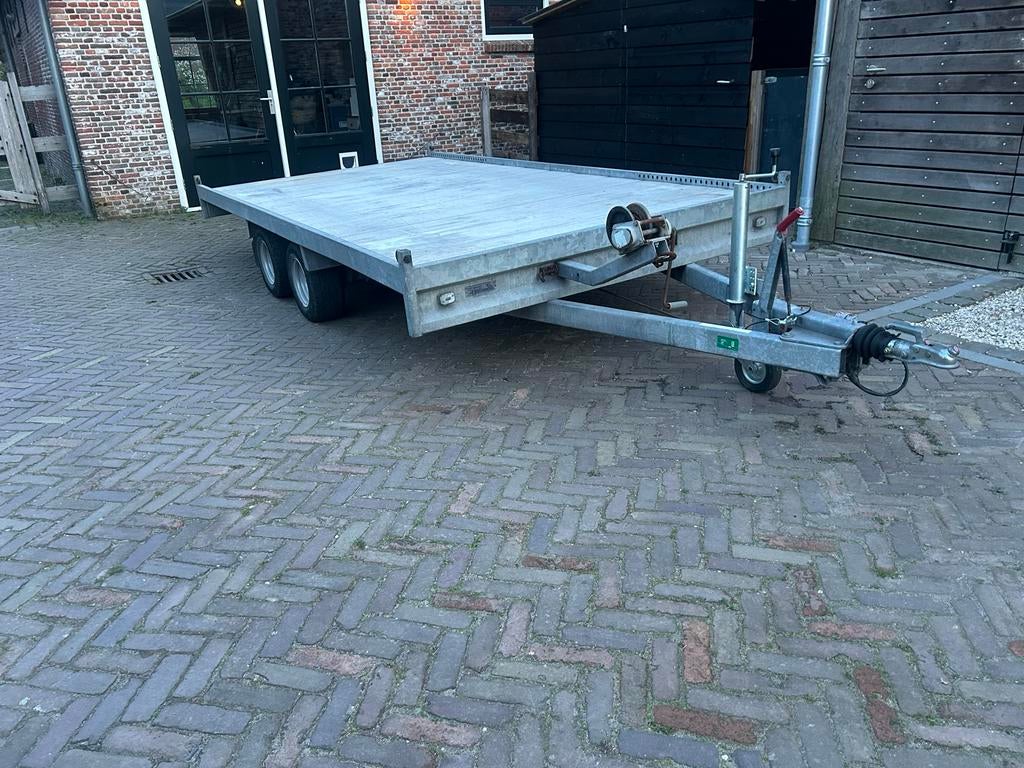 Anssem Autoambulance - Vlakke Vloer, 3000 kg laadvermogen, Auto diversen, Aanhangers en Bagagewagens, Ophalen, Zo goed als nieuw