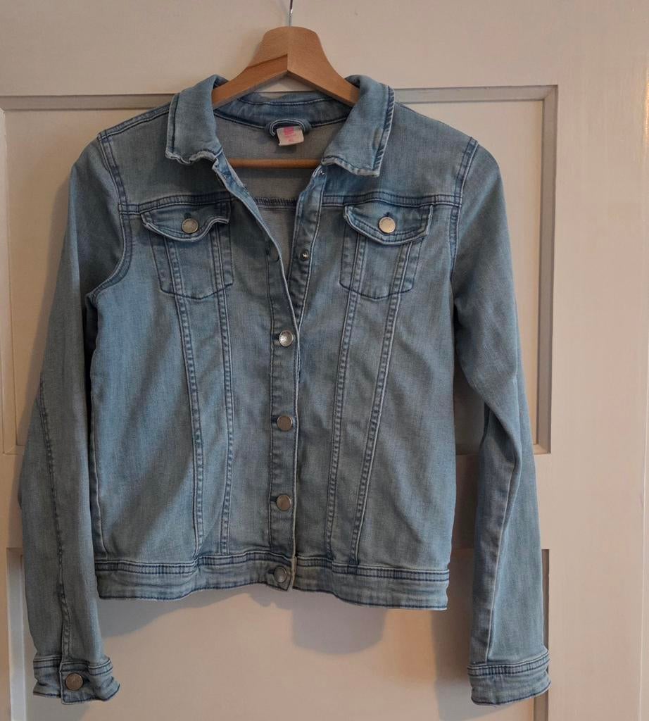 Spijkerjas 158 hema, Meisje, Ophalen of Verzenden, Zo goed als nieuw, Hema