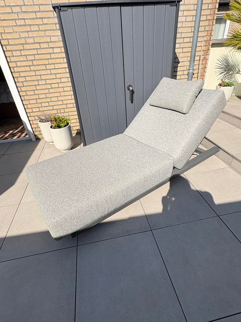 4seasons 4SO Ferias Ligbed, Ash grey, all weather, Ophalen, Zo goed als nieuw, Aluminium