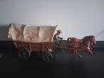 Vintage Wagon Master huifkar met paarden en cowboy, Ophalen of Verzenden, Gebruikt