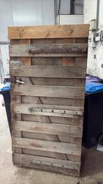 Hardhouten poortdeur met hengen en schuif, Tuin en Terras, Tuinpoorten, Ophalen of Verzenden, Zo goed als nieuw