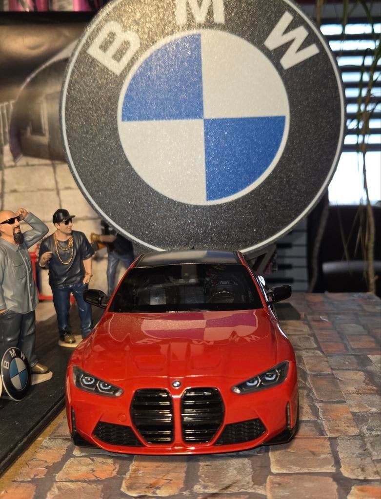 BMW M4 MINICHAMPS  1/18, Hobby en Vrije tijd, Modelauto's | 1:18, Ophalen of Verzenden, Zo goed als nieuw, Auto, MiniChamps