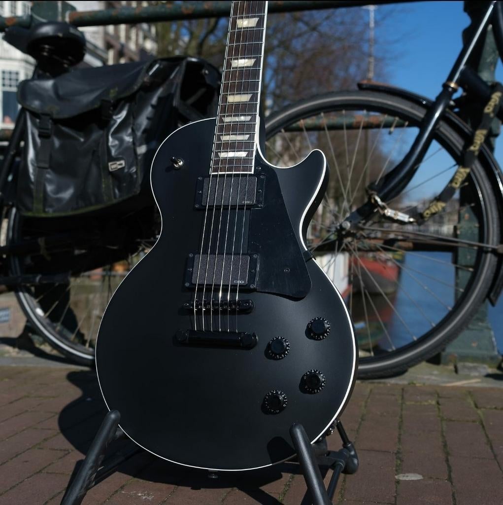 FGN NLC20 Satin Black w/ EMG 81/85, Muziek en Instrumenten, Ophalen, Zo goed als nieuw, Solid body, Gibson