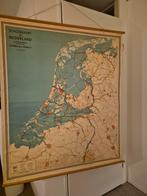 Oude schoolkaart van Nederland - 155x130 cm, G. Prop, W.J. Thiemel, Landkaart, 1800 tot 2000, Nederland