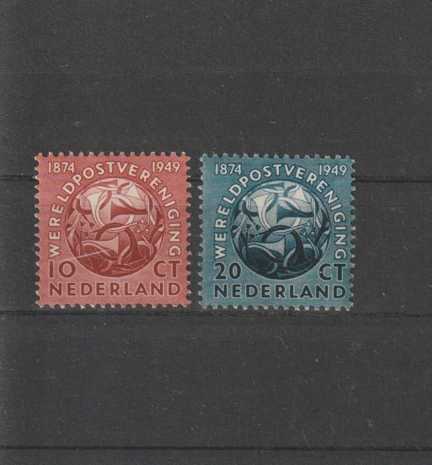 Nederland 1949, NVPH 542 t/m 543, Postfris., Postzegels en Munten, Verzenden, Na 1940, Postfris