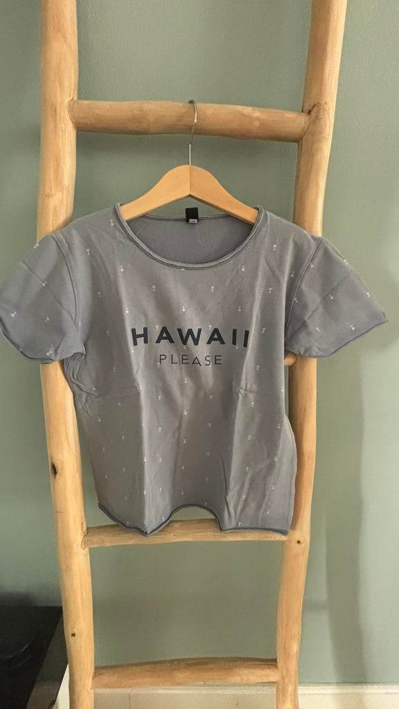 Blauw/grijs Little 10 Days shirt - Maat 12 jaar, Kinderen en Baby's, Kinderkleding | Maat 152, Ophalen of Verzenden, Zo goed als nieuw