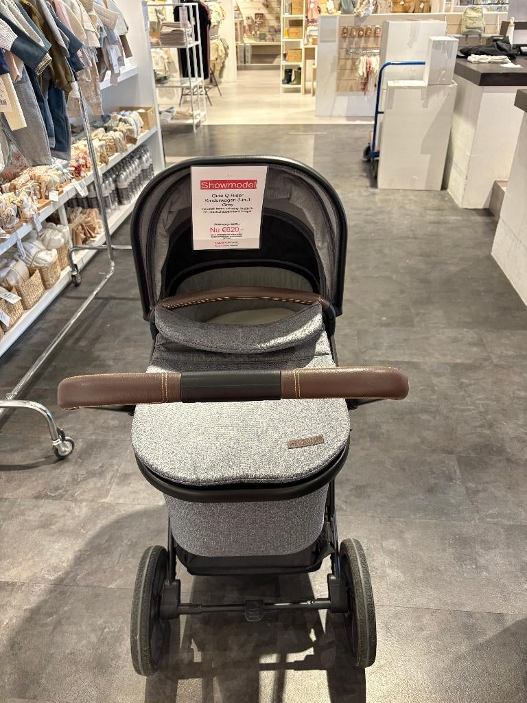 Qute Q-Rider Kinderwagen 2-in-1 Grey, Ophalen, Zo goed als nieuw, Kinderwagen, Overige merken