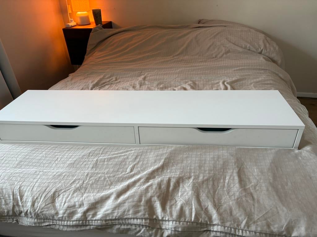 IKEA Ekby Alex plank met lades en plankdragers, Huis en Inrichting, Woonaccessoires | Wandplanken en Boekenplanken, Ophalen, Gebruikt