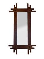 Vintage Spiegel Brutalist Minimalistisch Jaren 70 Design, Minder dan 50 cm, Gebruikt, Vintage, Vintage