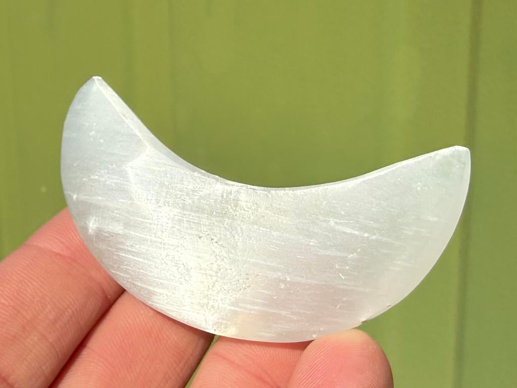 Witte Seleniet maan satijnspaat  mineralen, Verzamelen, Mineralen en Fossielen, Mineraal, Ophalen of Verzenden