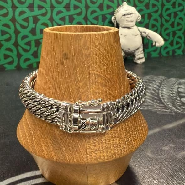 BUDDHA TO BUDDHA ARMBAND TYPE 262 EDWIN/BEN SMALL € 699,00, Ophalen of Verzenden, Nieuw, Zilver, Zilver
