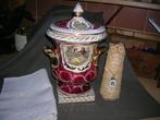 oude sierpot met deksel hoogte 29 cm. sier pot, Ophalen of Verzenden