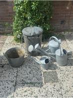 Zinken Gieters, Emmer & Pot, Tuin en Terras, Ophalen, Gebruikt, Metaal