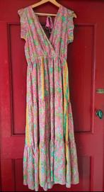 Roze lange boho Ibiza jurk - draagmaat M, Kleding | Dames, Jurken, Maat 38/40 (M), Ophalen of Verzenden, Zo goed als nieuw, Roze