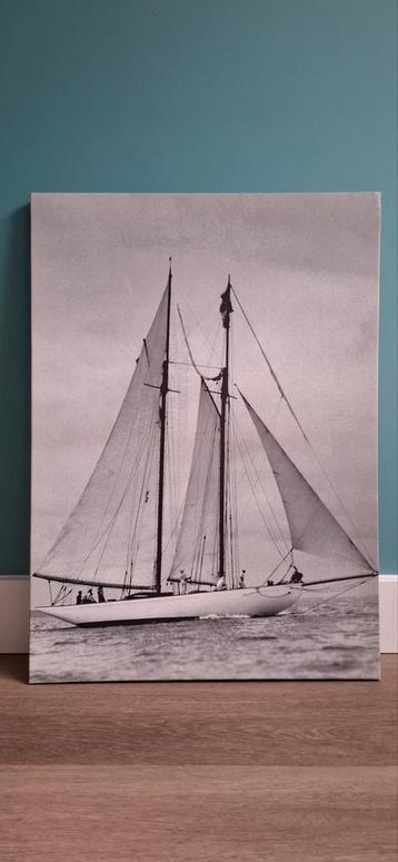 Zeilschip Print op Canvas beschikbaar voor biedingen