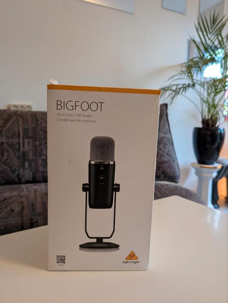 Nu in prijs verlaagd: Behringer bigfoot microfoon, Muziek en Instrumenten, Microfoons, Zo goed als nieuw, Studiomicrofoon, Ophalen of Verzenden