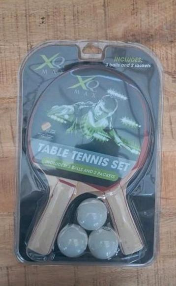 Tafeltennis ping pong set NIEUW 2 rackets 3 ballen XQ Max   beschikbaar voor biedingen