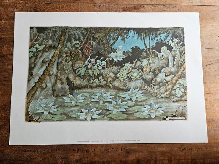 Efteling prenten, Antiek en Kunst, Kunst | Schilderijen | Abstract, Ophalen of Verzenden