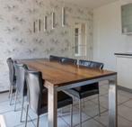 Bert Plantagie eethoek met 6 stoelen - 200x100 cm, Ophalen, Gebruikt, 100 tot 150 cm, Vijf personen of meer