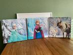 Disney Frozen canvas 3x 30x30cm, Kinderen en Baby's, Kinderkamer | Inrichting en Decoratie, Ophalen of Verzenden, Wanddecoratie