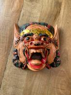 Barong masker houtsnijwerk Indonesie handbeschilderd vintage, Antiek en Kunst, Kunst | Niet-Westerse kunst, Ophalen