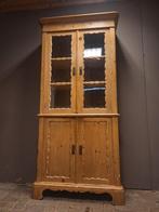 Originele grenen buffetkast vitrinekast bezorgen mogelijk!, Ophalen of Verzenden, Zo goed als nieuw, 25 tot 50 cm, 150 tot 200 cm