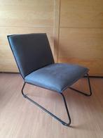 Stoere moderne stoel fauteuil grijs, Ophalen, Zo goed als nieuw, Grijs, Eén