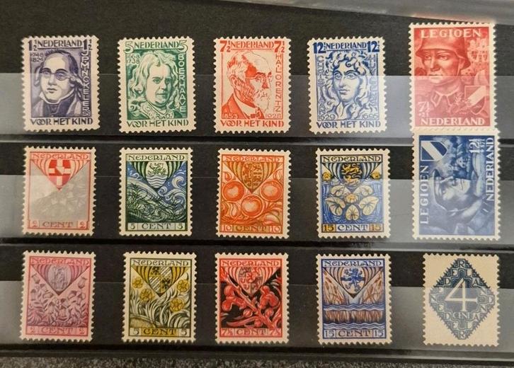 Postzegels Nederland (1923-1926-1927-1928-1942), Postzegels en Munten, Postzegels | Nederland, Ophalen of Verzenden