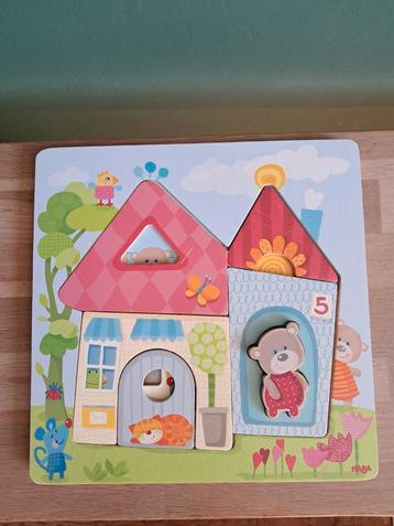 De Groene Merel houten stapelpuzzel berenpuzzel haba  beschikbaar voor biedingen