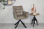 Eetkamerstoel 'Stan' taupe Cowboy stof, 360 draaibaar!, Huis en Inrichting, Stoelen, Overige kleuren, Nieuw, Ophalen of Verzenden